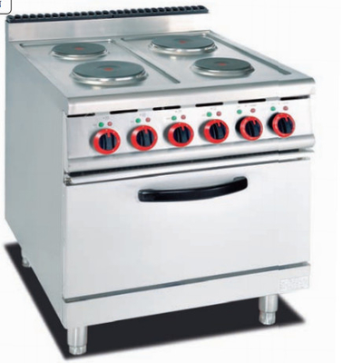 Cuisinière à gaz en acier inoxydable Équipement de cuisine commercial avec 11,2 kW Puissance 100-300.C Plage de température permanente