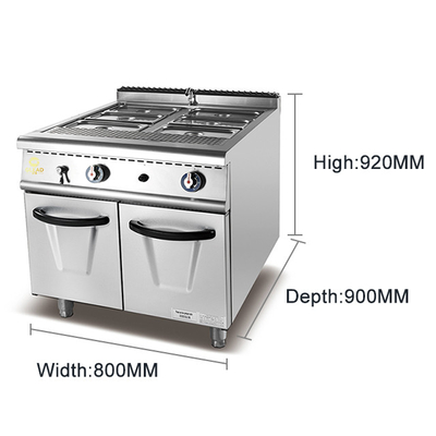 800×900×850 70 Consommation de gaz Équipement de cuisson de restaurant pour la cuisson à haut volume