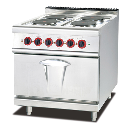 Cuisinière à gaz commerciale avec 4 brûleurs pour soupe au sol Cuisinière à gaz debout - Plage de température de 100 à 400 ° F