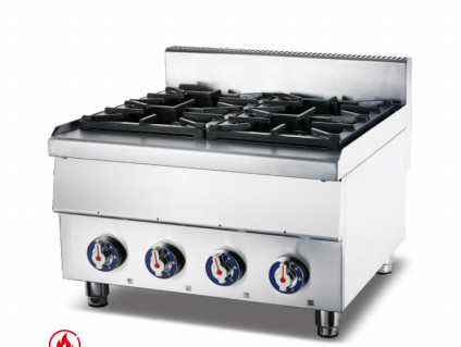 Friteuse à gaz commerciale avec 2 brûleurs 11,2 kW Puissance R1 3/4 Connexion au gaz