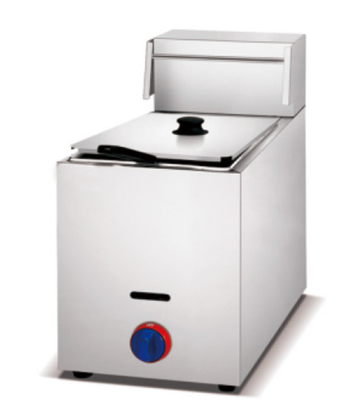 Friteuse à gaz commerciale avec 2 brûleurs 11,2 kW Puissance R1 3/4 Connexion au gaz