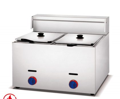 Appareils de cuisine à frire à gaz en acier inoxydable avec une plage de température de 100 à 300 °C