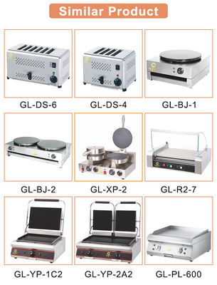GL-RG RH Équipement de cuisson pour les restaurants à gaz pour la préparation des aliments à grande échelle Grill à gaz +grill à roche de lave avec armoire