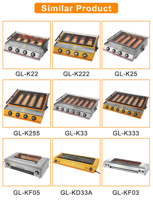 Grille à gaz avec armoire en acier inoxydable GL RH 1,2 kg/h GPL/GN Équipement de cuisine de restaurant