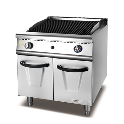 Grille à gaz avec armoire en acier inoxydable GL RH 1,2 kg/h GPL/GN Équipement de cuisine de restaurant