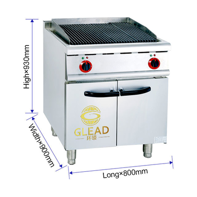 17 Grille à gaz GL/NG RH avec armoire R13/4 Connexion 1.2/1.76Kg/h Consommation de gaz