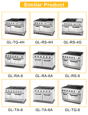 Équipement de cuisson à gaz pour restaurant GL-RO Avec consommation de gaz GPL/GNL 1,78/2,6Kg/h