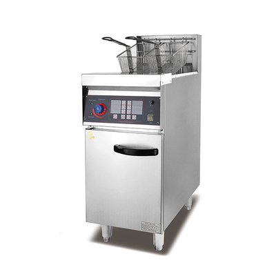 Équipement de la ligne de production électrique de produits alimentaires Stand 1 réservoir Friteuse avec source d'alimentation