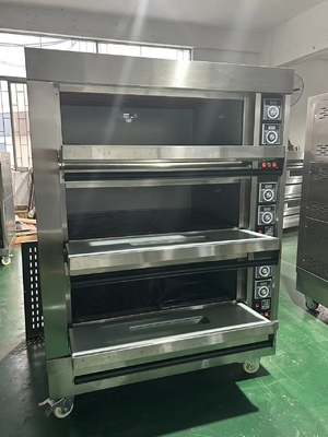 NBO-G306 à gaz 3 étages 6 plateaux four pour cuire du pain des tartes d'œufs et plus