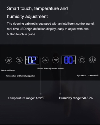 Réfrigérateur d'hôtel de 168L avec zone de température unique 160W Porte de porte en acier inoxydable