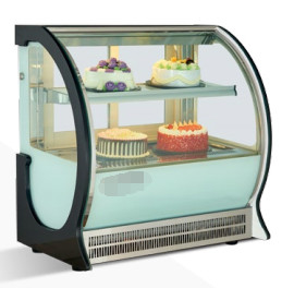 220V / 50Hz vitrail isolé avant MINI vitrine de gâteau