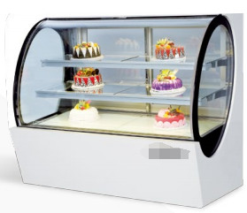 Vitrine de réfrigération industrielle en acier inoxydable 1 étagère 3.C~10.C Étagères de verre isolées par température