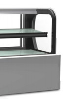 Appareils de réfrigération commerciaux 220V MINI vitrine de gâteau Base en acier inoxydable