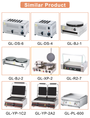 Grille à gaz à gaz liquéfié de 2800 Pa Équipement de cuisine léger de 30 kg avec distribution uniforme de la chaleur