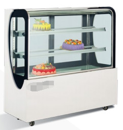Équipement de réfrigération de vitrine de gâteau 220V avec base en marbre 3-10.C contrôle de température 2 étagères