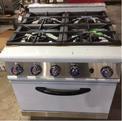20Équipement de cuisson à gaz de 8 kW avec four à gaz à 4 brûleurs