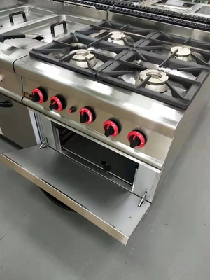 GH-987A Gas Range avec 4 brûleurs et four à gaz 20.8Kw puissant équipement de cuisson