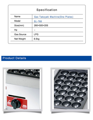 Commercial GPL Gas Grille à œufs de caille légère 6,6 kg Équipement de cuisine pour cuisine professionnelle