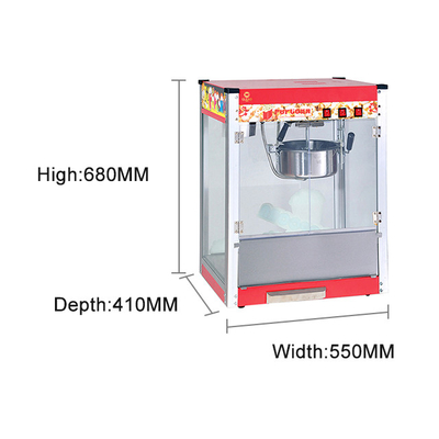 220V-240V machine à maïs soufflé 1.5KW cuisinière électrique commerciale de pâtes avec fonctionnement facile