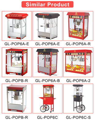 1.5KW Machine électrique à popcorn 220V-240V Conception légère pour les soirées cinématographiques à domicile