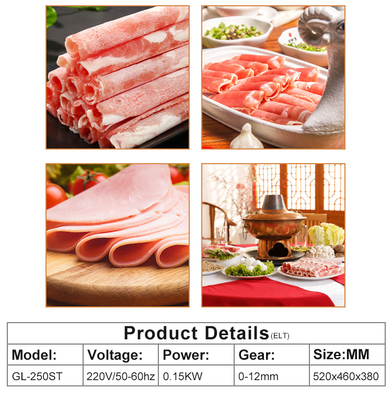 Coupe-viande électrique de 16,5 kW GL-MS250ST pour les cuisines de restaurant