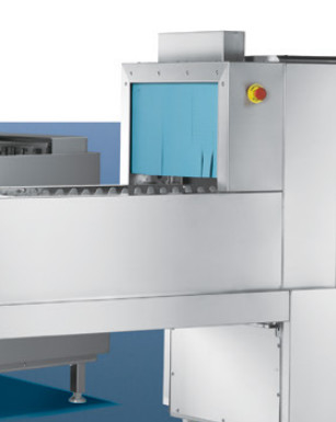 Capacité Lave-vaisselle de type vol en acier inoxydable SS304 avec convoyeur automatique