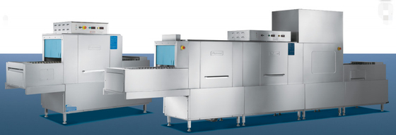 Lave-vaisselle de type avion en acier inoxydable de 6,7 kW pour hôtels/restaurants équipés de dispositifs de protection de la sécurité