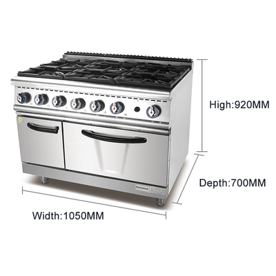 Appareils de cuisson à gaz commerciaux avec régulation de température précise pour la restauration en cuisine de restaurant