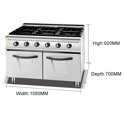 Réglable à température réglable, machine de cuisson GL-ZH-RA-6A avec faible bruit et soupape à gaz GPL/GNL