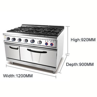 Équipement de cuisson commercial pour soupape à gaz de GPL NG avec service OEM/ODM sur mesure