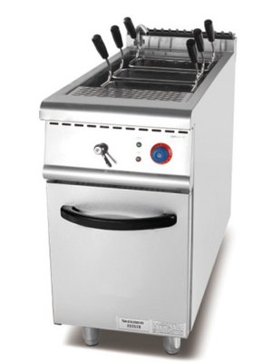Equipement de cuisine à charge de 100 kg avec panneau de commande mécanique et finition argentée
