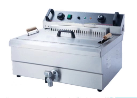 Équipement de cuisine de restauration rapide pour la friture 220-240v Construction en acier inoxydable