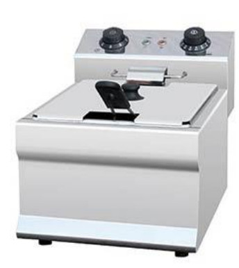 Acier inoxydable 1 Serveur de friture Équipement de cuisson de restaurant avec panneau de commande mécanique pour la friture de précision
