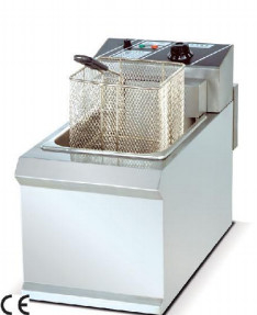 Acier inoxydable 1 Serveur de friture Équipement de cuisson de restaurant avec panneau de commande mécanique pour la friture de précision