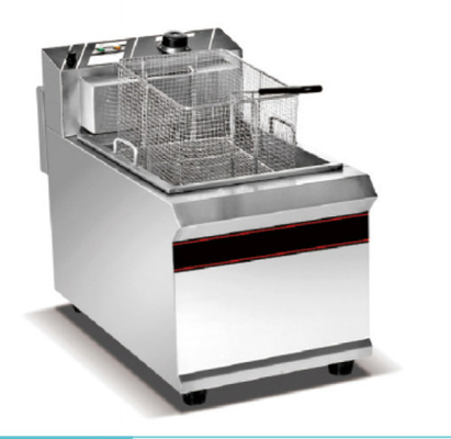 Acier inoxydable 1 Serveur de friture Équipement de cuisson de restaurant avec panneau de commande mécanique pour la friture de précision