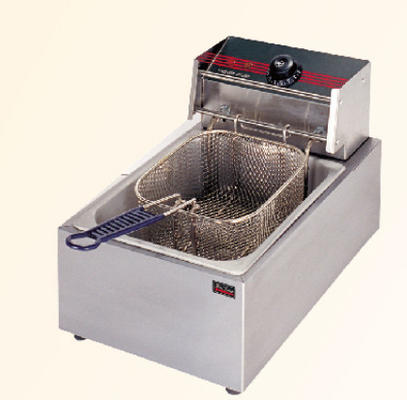 Acier inoxydable 1 Serveur de friture Équipement de cuisson de restaurant avec panneau de commande mécanique pour la friture de précision