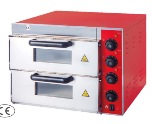 Cuisinier à pizzas électriques en argent de qualité commerciale avec panneau de commande mécanique
