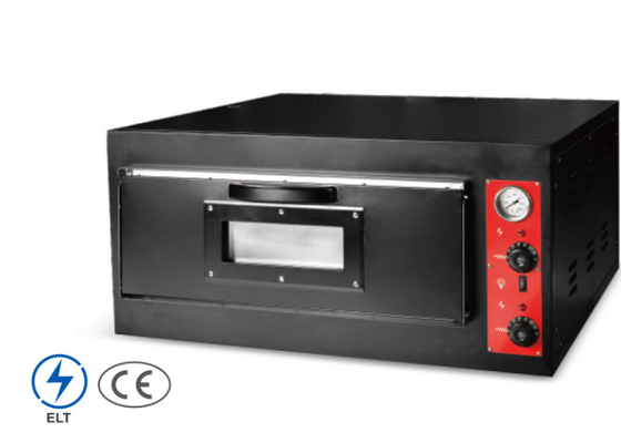 Cuisinier à pizza en acier inoxydable avec panneau de commande mécanique Fonction de cuisson Finition argentée