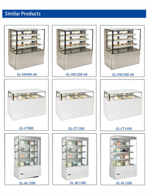 Pan italien quantité 18 pièces équipement de réfrigération ventilé avec base en marbre / acier inoxydable