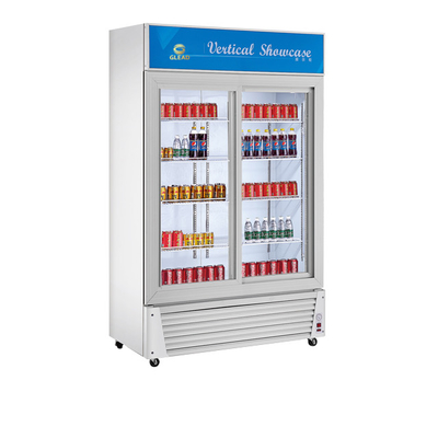 Refroidisseur d'affichage de boissons en acier inoxydable 210L pour refroidir les boissons à 0-10 températures