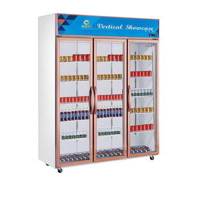 Refroidisseur d'affichage de boissons en acier inoxydable 220W 680L Capacité pour refroidissement de restaurant