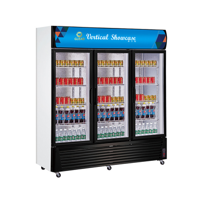 Refroidisseur d'affichage de boissons en acier inoxydable 1300L pour refroidissement rapide des boissons à 0-10 températures