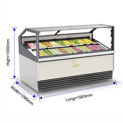 Équipement de réfrigération industrielle ventilé de 1650 W avec cycle inverse de dégel pour une température de -16 °C à -18 °C