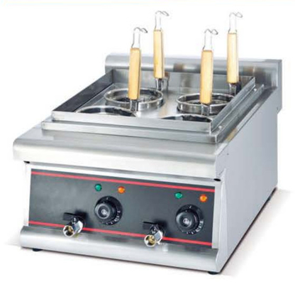 Cuiseur à pâtes en acier inoxydable argenté 220V-240V avec panneau de commande numérique pour cuire les nouilles sans effort