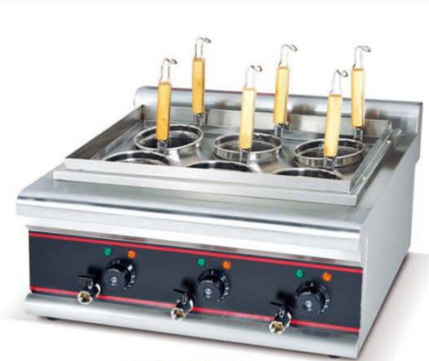 Cuiseur à pâtes en acier inoxydable argenté 220V-240V avec panneau de commande numérique pour cuire les nouilles sans effort