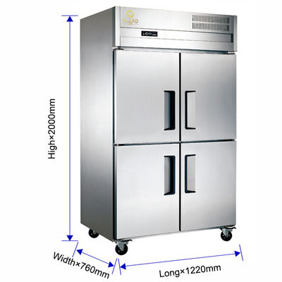 réfrigérateur commercial en acier inoxydable congélateur avec fonction de congélation pour le stockage - 220-240V 50Hz