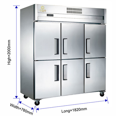 réfrigérateur commercial en acier inoxydable congélateur avec fonction de congélation pour le stockage - 220-240V 50Hz