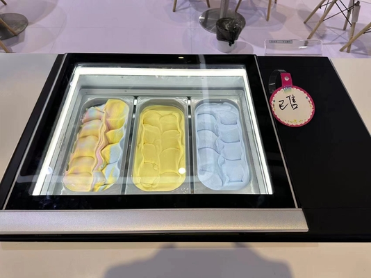 Smart Gelato vitrine de crème glacée équipement de réfrigération de 200W 44KG N.W. -16.C à -18.C Température 220-240V