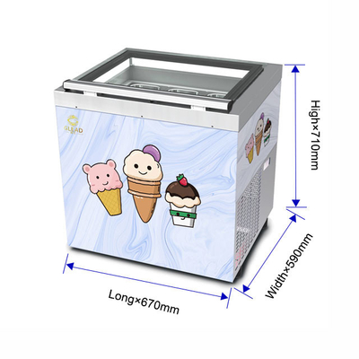 Smart Gelato vitrine de crème glacée équipement de réfrigération de 200W 44KG N.W. -16.C à -18.C Température 220-240V