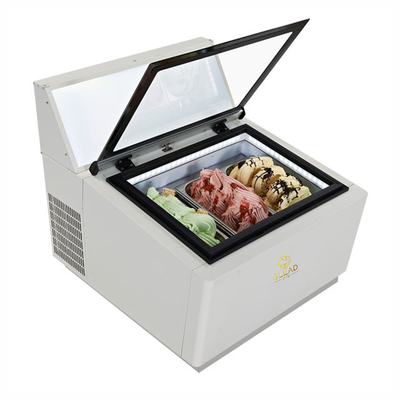 Smart Gelato vitrine de crème glacée équipement de réfrigération de 200W 44KG N.W. -16.C à -18.C Température 220-240V